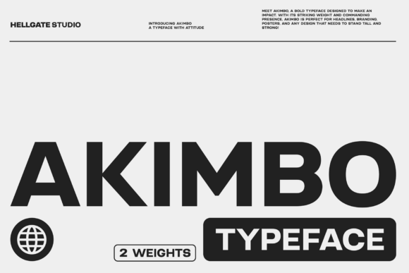 Akimbo: The Audacious Typeface for Modern Creators