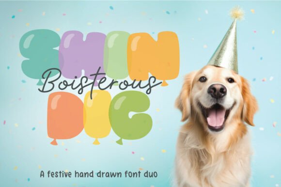 Boisterous Shindig Duo: The Ultimate Party Font