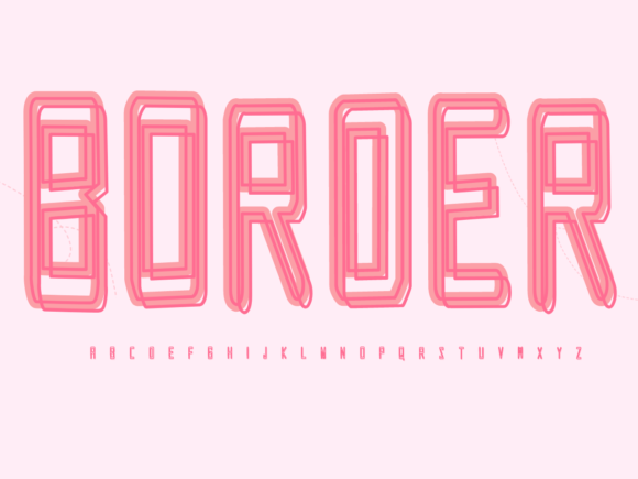 Border: The Easy-to-Read Display Font for Friendly Designs