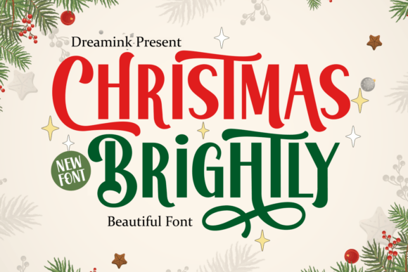 Christmas Brightly: A Font for Festive Design Projects