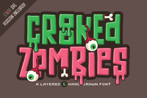 Crooked Zombies: Unleash Hand-Drawn Chaos in Your Designs
