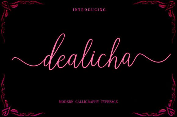 Dealicha: The Irregular Script Font for Modern Creatives