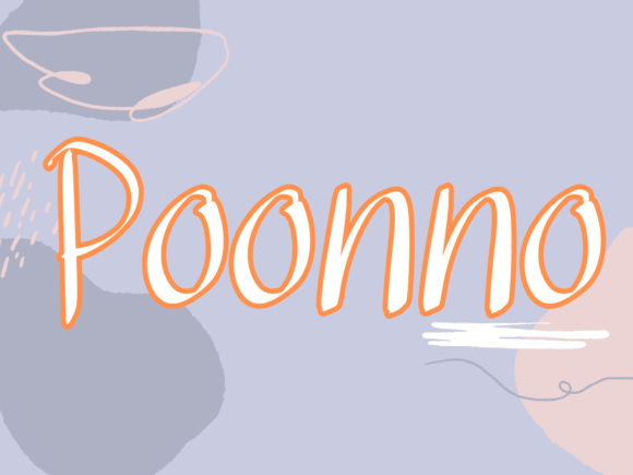 Discover Poonno: The Handwritten Font with Heart
