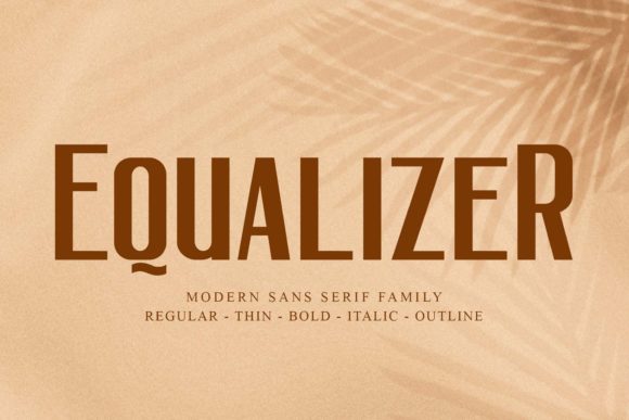 Equalizer: A Modern Sans Serif for Every Project