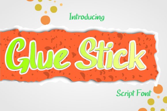 Glue Stick: A Handwritten Font for Creative Branding
