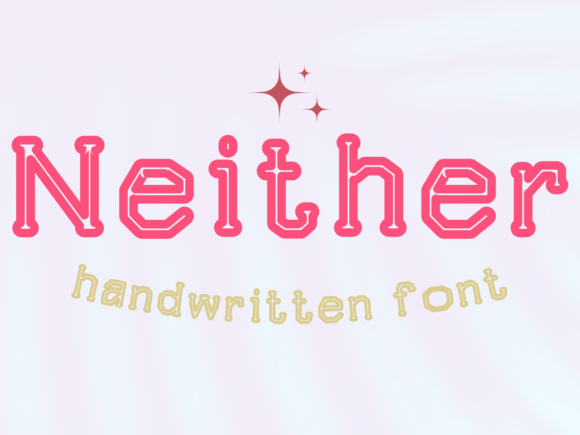 Neither Font: Injecting Whimsy into Your Creative Work