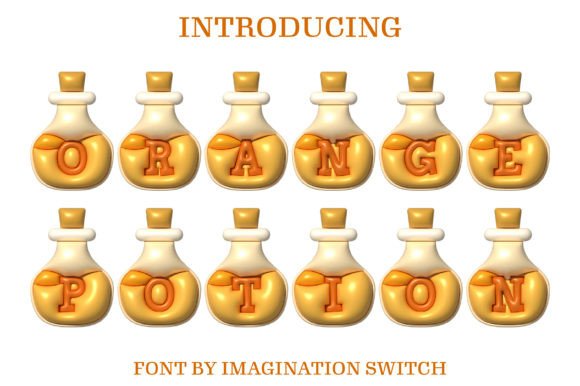 Orange Potion Inflated: A Creative Font for Bold Designs