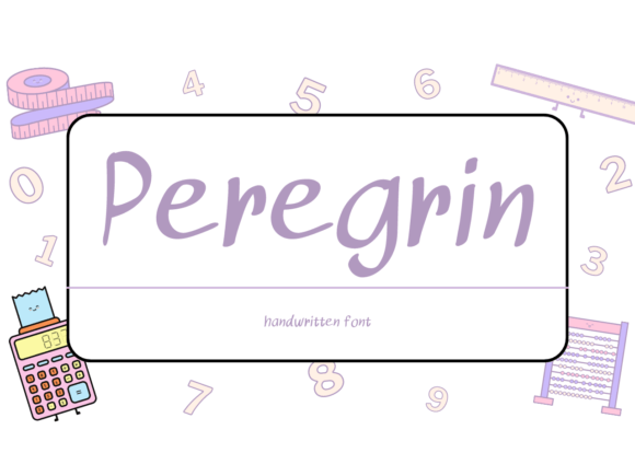 Peregrin: A Playful Font for Friendly Designs