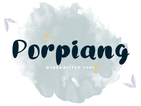 Porpiang: Your Go-To Handwritten Font for Authentic Design
