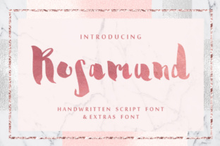 Rosamund Script: An Inky Brush Pen Font with Character