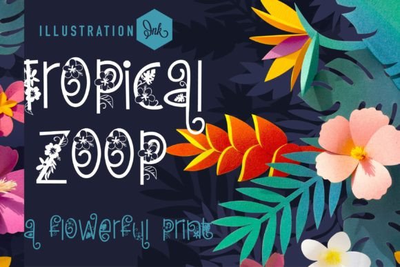 Tropical Zoop: A Burst of Paradise for Your Designs